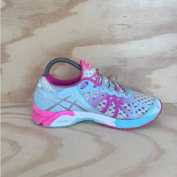 Asics - Gel-Noosa Tri 9 - Running Shoes - Blue/Pink - Women's - 7.5 - T458Q - Picture 5 of 9